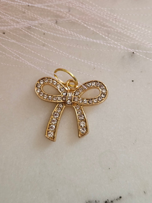 Sparkly Joy Bow Charm