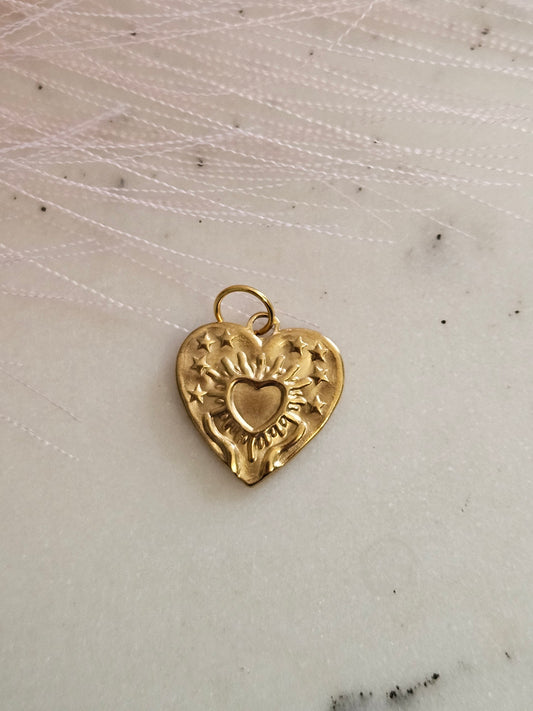 Vintage  Gold  Love Joy Charm